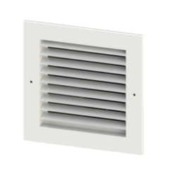 Register boxes with recessed return/terminal vents 8x4in